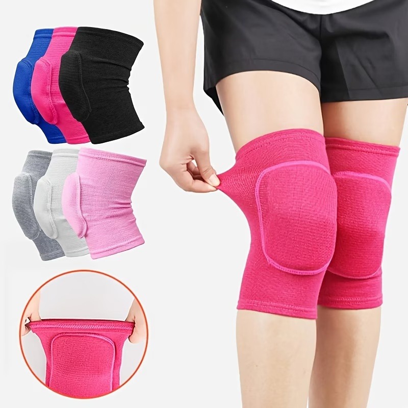 Running Gear Essential - 暖かい膝パッド、男女兼用滑り止め弾性スポーツ膝パッド、通気性のある保護具、サイクリング、ランニング、フィットネスに適しています。