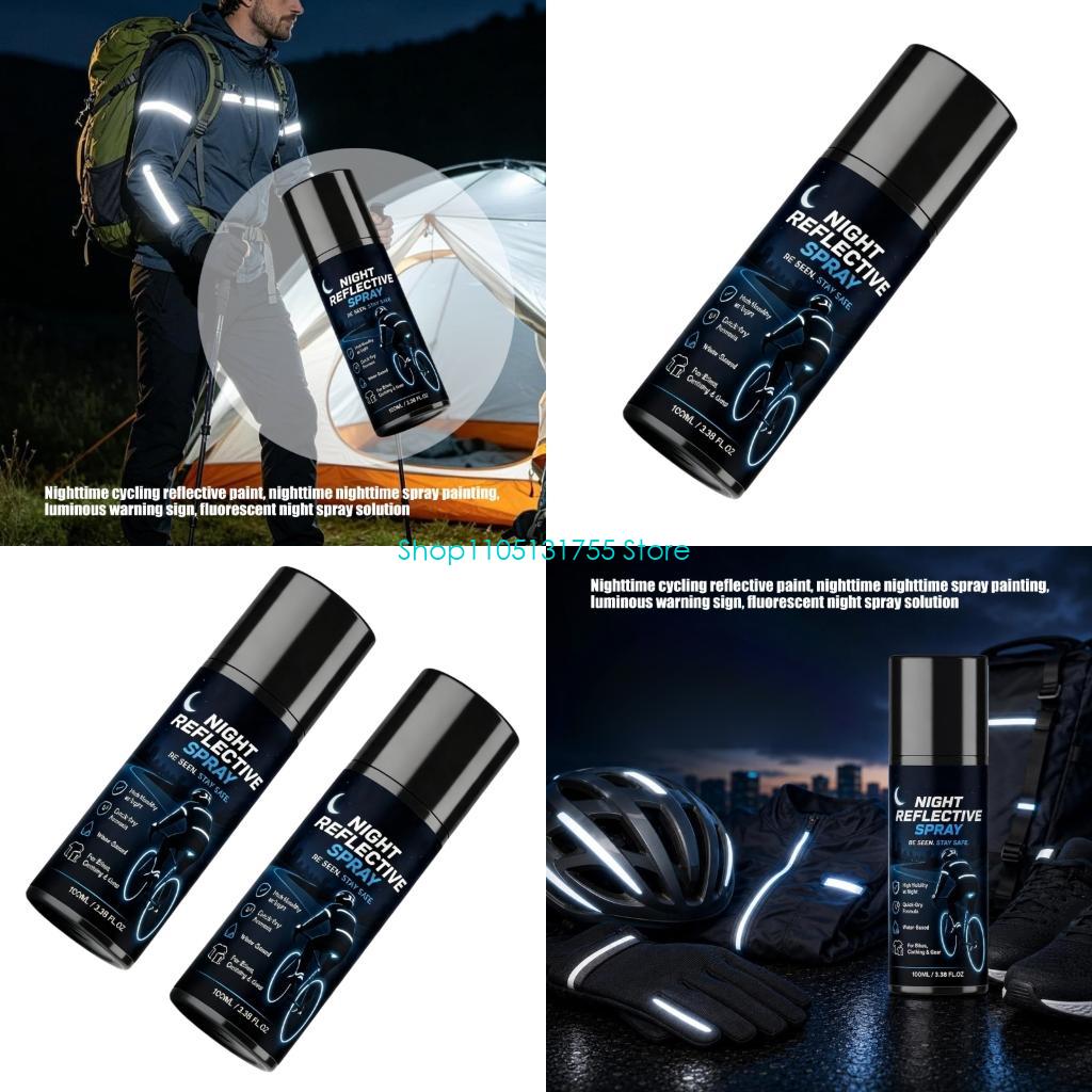 K0EF 100ml 透明反射コーティングスプレー 夜間安全 - Running Gear Equipment のレビューと価格