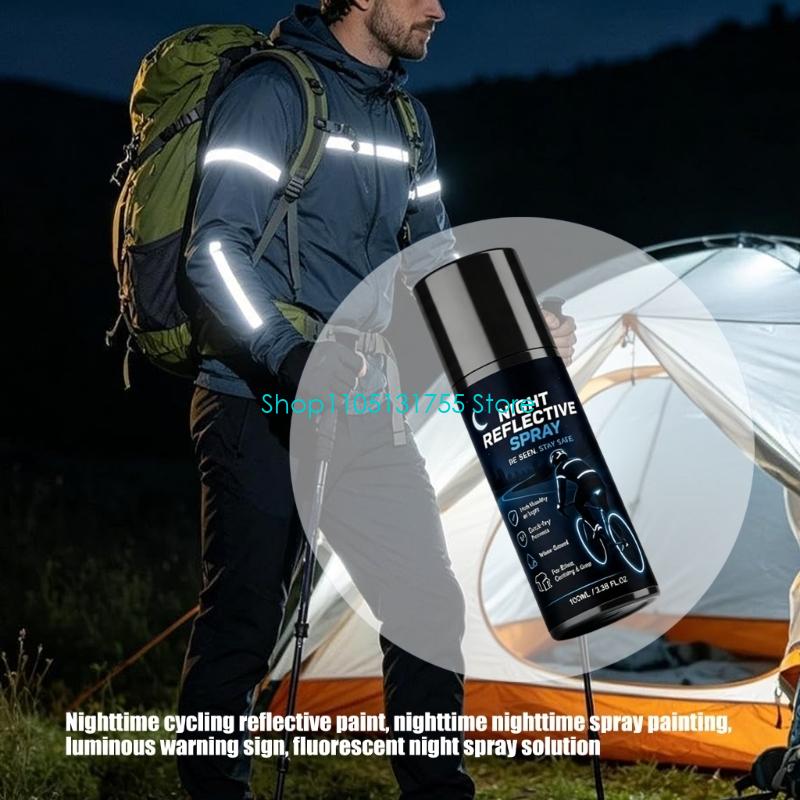 K0EF 100ml 透明反射コーティングスプレー 夜間安全 - Running Gear Equipment のレビューと価格