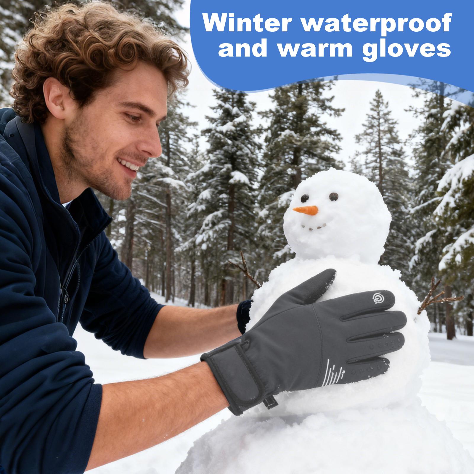 冬用暖かい手袋 防風 タッチスクリーン対応 寒さ対策 スノー - Running Gear For Cold Weather のレビューと価格