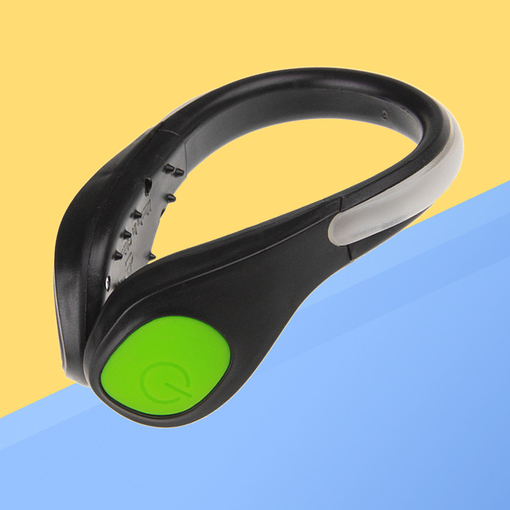 1個入りLEDシューライトクリップ 明るい点滅ライト 安全ナ - Running Gear Green のレビューと価格