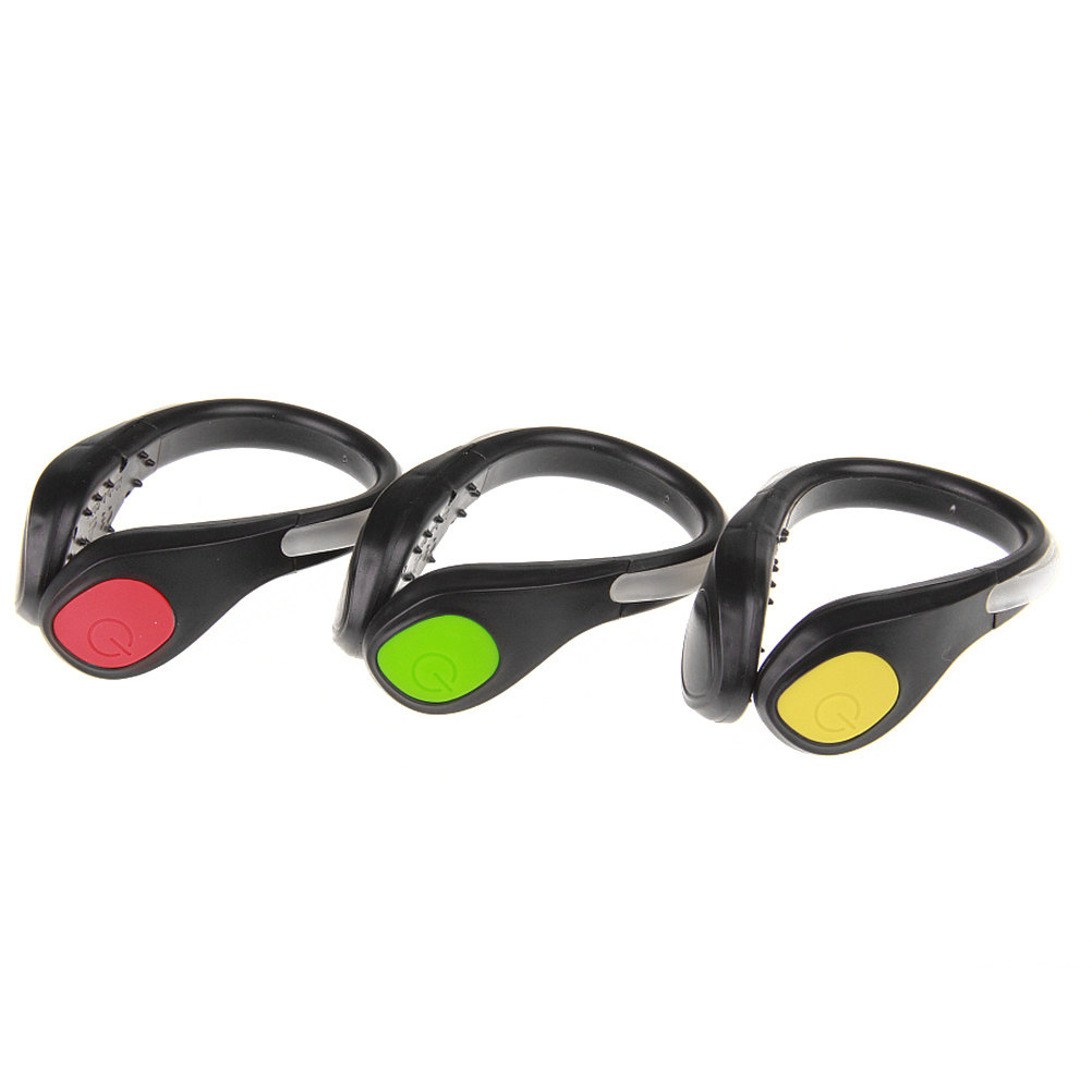 1個入りLEDシューライトクリップ 明るい点滅ライト 安全ナ - Running Gear Green のレビューと価格