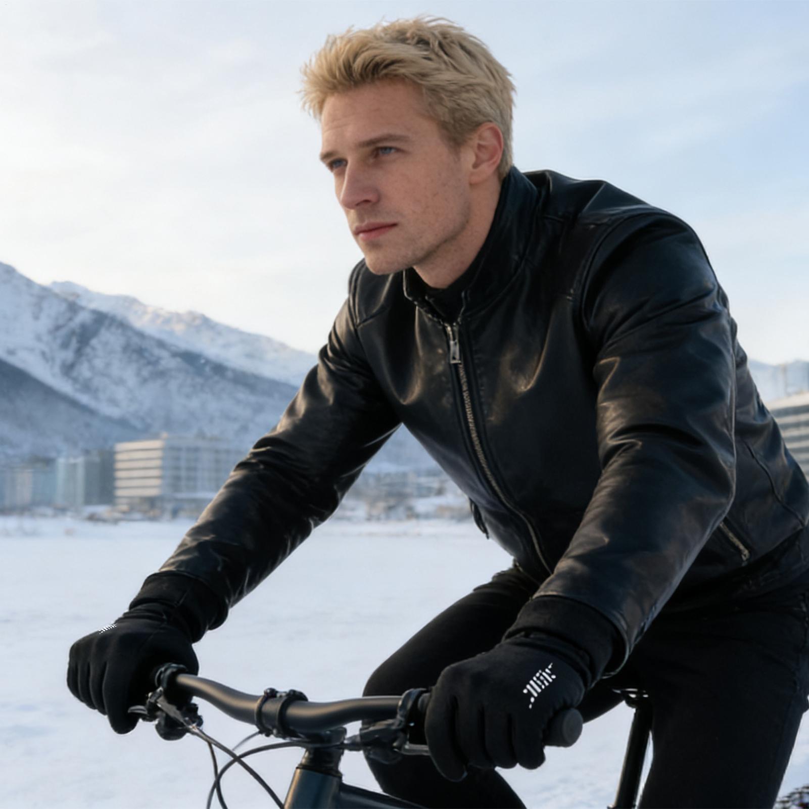 暖かいサイクリンググローブ フルフィンガー 寒い天候用 アウ - Running Gear For Cold Weather のレビューと価格