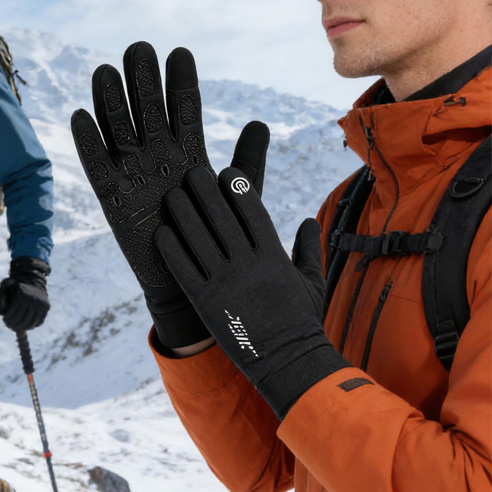 暖かいサイクリンググローブ フルフィンガー 寒い天候用 アウ - Running Gear For Cold Weather のレビューと価格