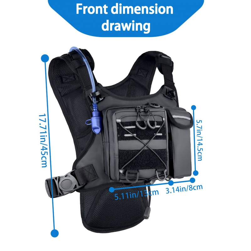 2026年新型タクティカルベストチェストバッグ、2Lウォータ - Running Gear Essential のレビューと価格