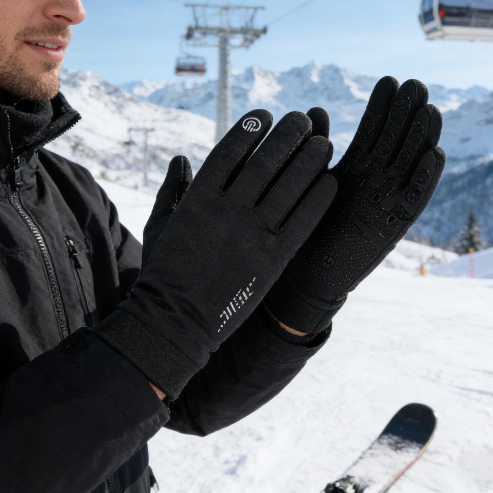 冬用サイクリンググローブ フルフィンガー アウトドア 寒さ対 - Running Gear For Cold Weather のレビューと価格